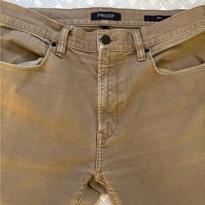 Proof Huckberry Men’s Tan Rover Slim Fit Canvas Jeans 32x32 EUC